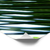 Overlapping Palm Fronds Tropical Green Abstract Perfect Poster (Hoek)