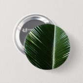 Overlapping Palm Fronds Tropical Green Abstract Ronde Button 5,7 Cm (Voorkant /achterkant)