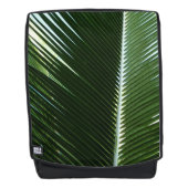 Overlapping Palm Fronds Tropical Green Abstract Rugtassen (Voorkant)