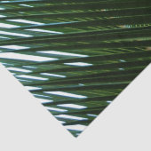 Overlapping Palm Fronds Tropical Green Abstract Tissuepapier (Detail)
