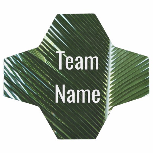 Overlapping Palm Fronds Tropical Green Abstract Voetbal (Enkel)