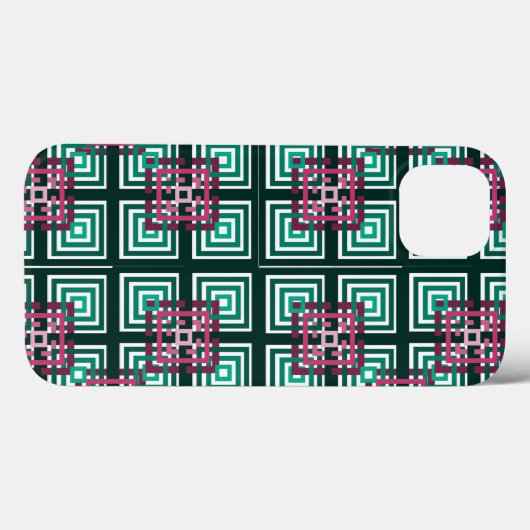 Overlapping Squares Case-Mate iPhone Case (Achterkant (horizontaal))