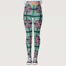 Overlapping Squares Leggings