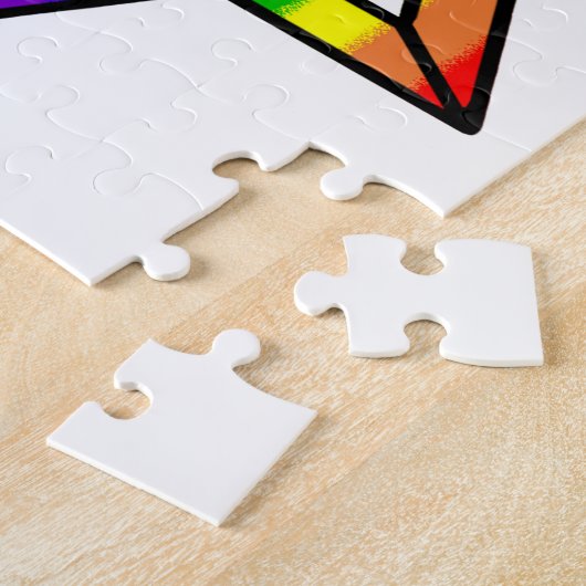 Overlapping Star van David Rainbow Zazzle.png Legpuzzel (Zijkant)