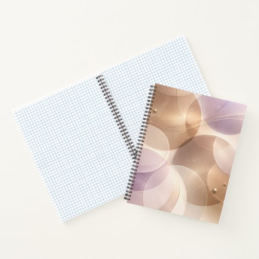 Overlapping translucent circles AI art  Notitieboek (Binnen)