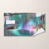 Overlapping van gradiëntgroen en gekleurd in zacht bad handdoek (Handdoek)