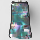 Overlapping van gradiëntgroen en gekleurd in zacht golfheadcover (Draai 90)