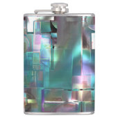 Overlapping van gradiëntgroen en gekleurd in zacht heupfles (Voorkant)