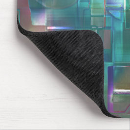 Overlapping van gradiëntgroen en gekleurd in zacht muismat