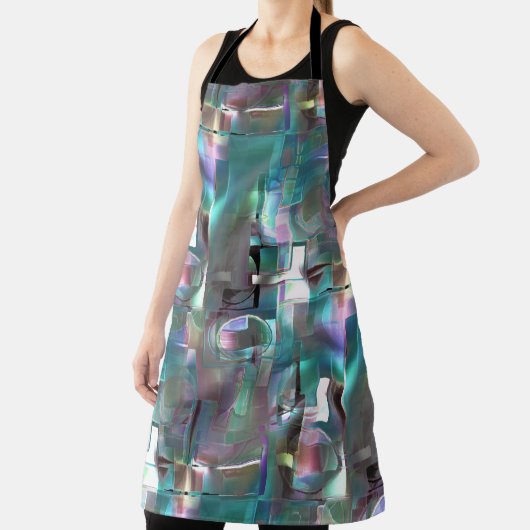 Overlapping van gradiëntgroen en gekleurd in zacht schort (Insitu)