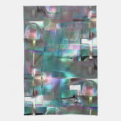 Overlapping van gradiëntgroen en gekleurd in zacht theedoek (Verticaal)