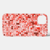 Overlapping van kleine vierkantjes, tonen van rood Case-Mate iPhone case (Achterkant (horizontaal))