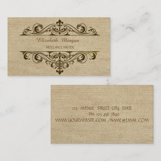 overlapping visitekaartje (Voorkant / Achterkant)