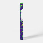 Overlapte fietsen op blauw iPhone hoesje (Linkerkant)