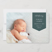 Overlay banner | Horizontale foto geboortedatum Aankondiging (Voorkant)