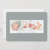 Overlay banner | Horizontale fotogeboorte Aankondiging (Achterkant)