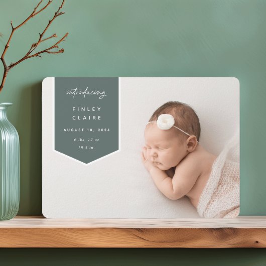 Overlay banner | Horizontale fotogeboorte Aankondiging