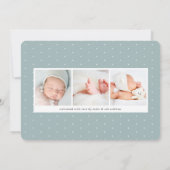 Overlay banner | Horizontale fotogeboorte Aankondiging (Achterkant)