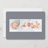 Overlay banner | Horizontale fotogeboorte Aankondiging (Achterkant)