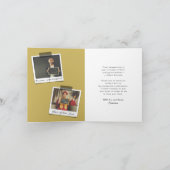 Overlay Black Ribbon Gradup Cutout Foto Bedankkaart (Binnen)