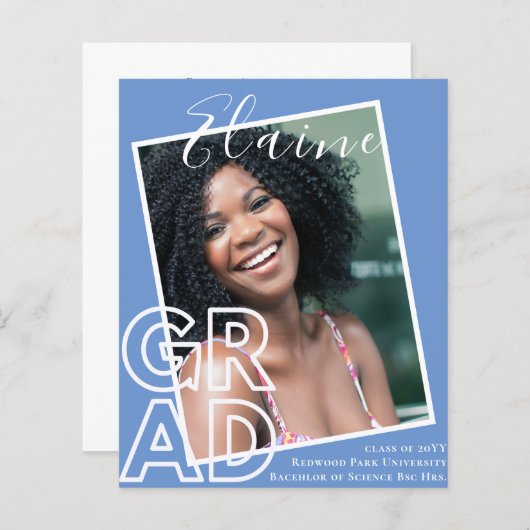 OVERLAY BUDGET GRAD AFBEELDING Afstudeeruitnodigin (Voorkant / Achterkant)