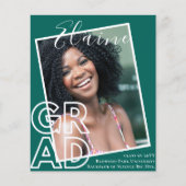 OVERLAY BUDGET GRAD FOTO Afstudeeruitnodiging (Voorkant)