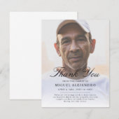 Overlay Elegant Fotosympathie Hartelijk dank Bedankkaart (Voorkant / Achterkant)