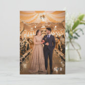 Overlay Foto bruiloft uitnodiging suite (Staand voorkant)