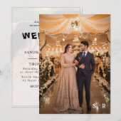 Overlay Foto bruiloft uitnodiging suite (Voorkant / Achterkant)