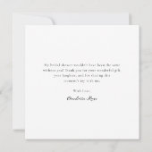Overlay Foto Liefde & Dank Script Bruidsmeisje Fee Bedankkaart (Achterkant)
