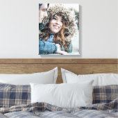 Overlay-foto van Love Pattern Canvas Afdruk (Insitu (Slaapkamer))