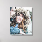 Overlay-foto van Love Pattern Canvas Afdruk (Voorkant)