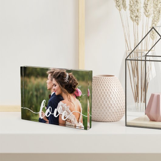 Overlay-foto van Love Script Fotoblokken