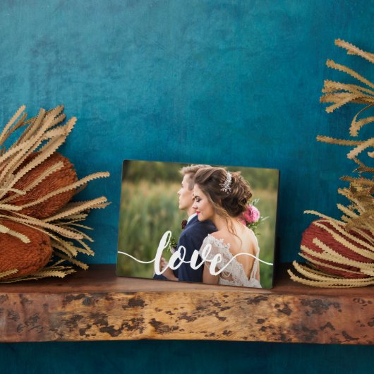 Overlay-foto van Love Script Fotoplaat (Zijkant)