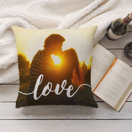 Overlay-foto van Love Script Kussen
