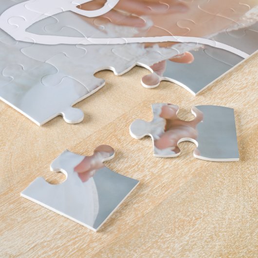 Overlay-foto van Love Script Legpuzzel (Zijkant)