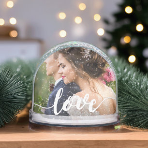 Overlay-foto van Love Script Sneeuwbol