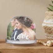 Overlay-foto van Love Script Sneeuwbol