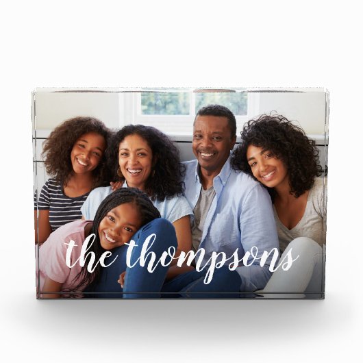 Overlay-foto van naam van familie fotoblokken (Voorkant)