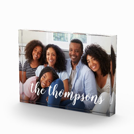 Overlay-foto van naam van familie fotoblokken (Rechts)