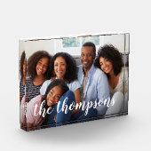 Overlay-foto van naam van familie fotoblokken (Links)