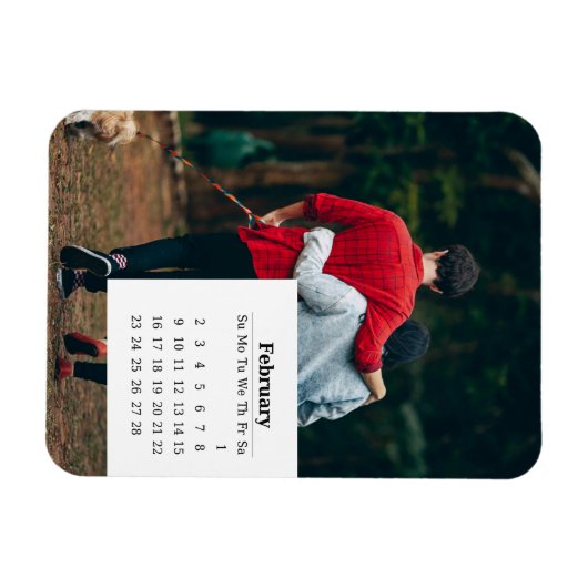 Overlay Kalender februari 2025 Magneet (Horizontaal)