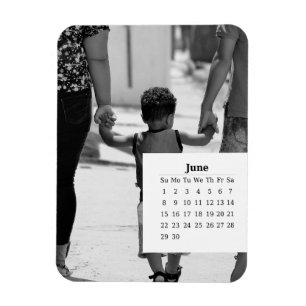 Overlay Kalender juni 2025 Magneet