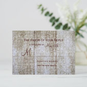  overlay-out RSVP-kaarten voor bedrukt hout RSVP Kaartje (Staand voorkant)