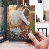 Overlay Save the Date Photo Announding Briefkaart