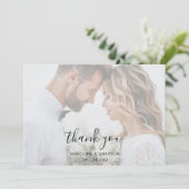 Overlay Script Twee Foto Trouw Trouwkaart Bedankkaart (Staand voorkant)