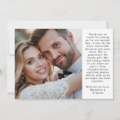 Overlay Script Twee Foto Trouw Trouwkaart Bedankkaart (Achterkant)