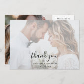 Overlay Script Twee Foto Trouw Trouwkaart Bedankkaart (Voorkant / Achterkant)