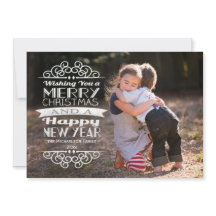 Overlay typografische kerstfoto begroeting