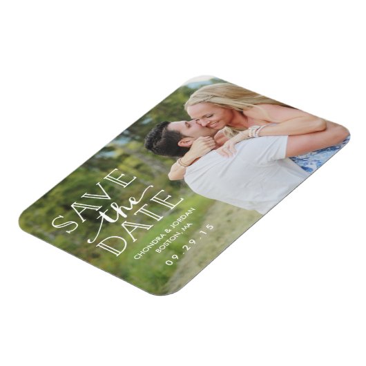 Overlay van zoet Verloving | De datummagneet opsla Magneet (Linkerzijde)